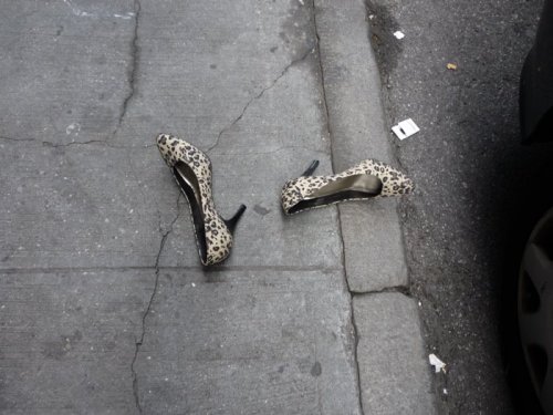 Abandoned Shoes: image from Walking off the Big Apple 
